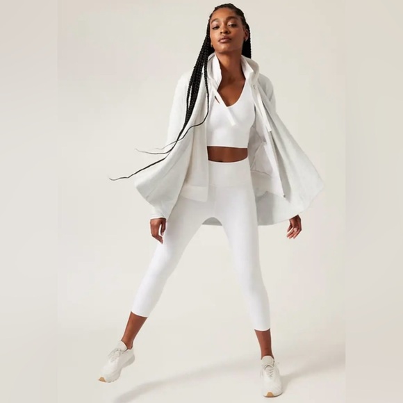 NWOT ATHLETA PRANAYAMA WRAP CARDIGAN HEATHER GREY SIZE Small - Picture 6 of 13